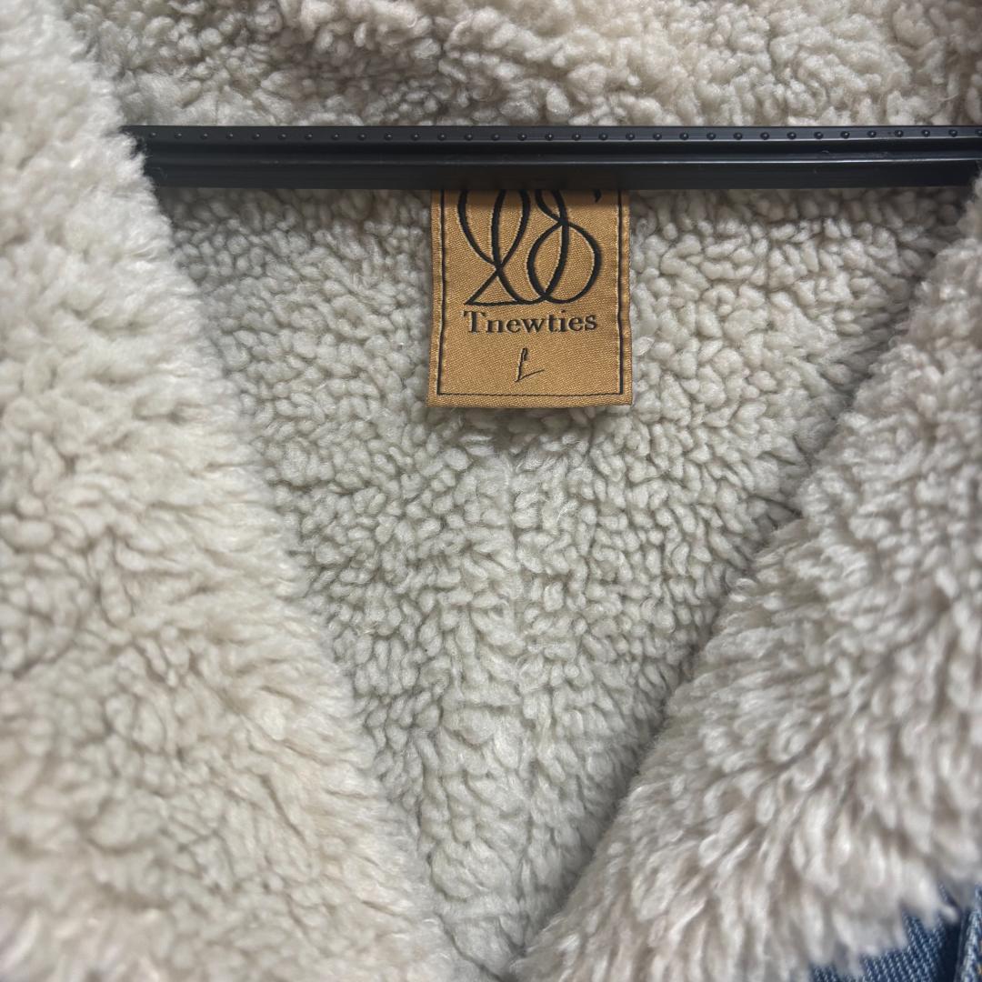 Tnewties　犬の鳴き声なびっくり　デニムジャケット　L