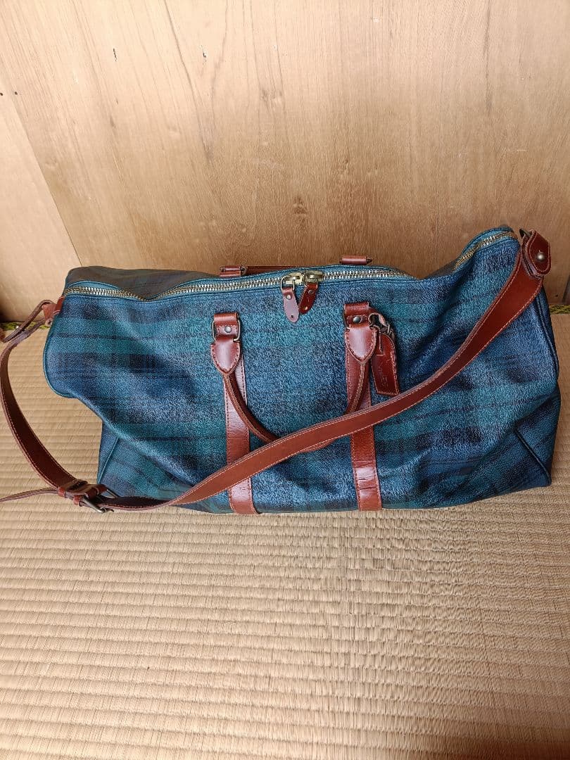 POLO RALPH LAURENタータンチェック ボストンバッグ 大容量