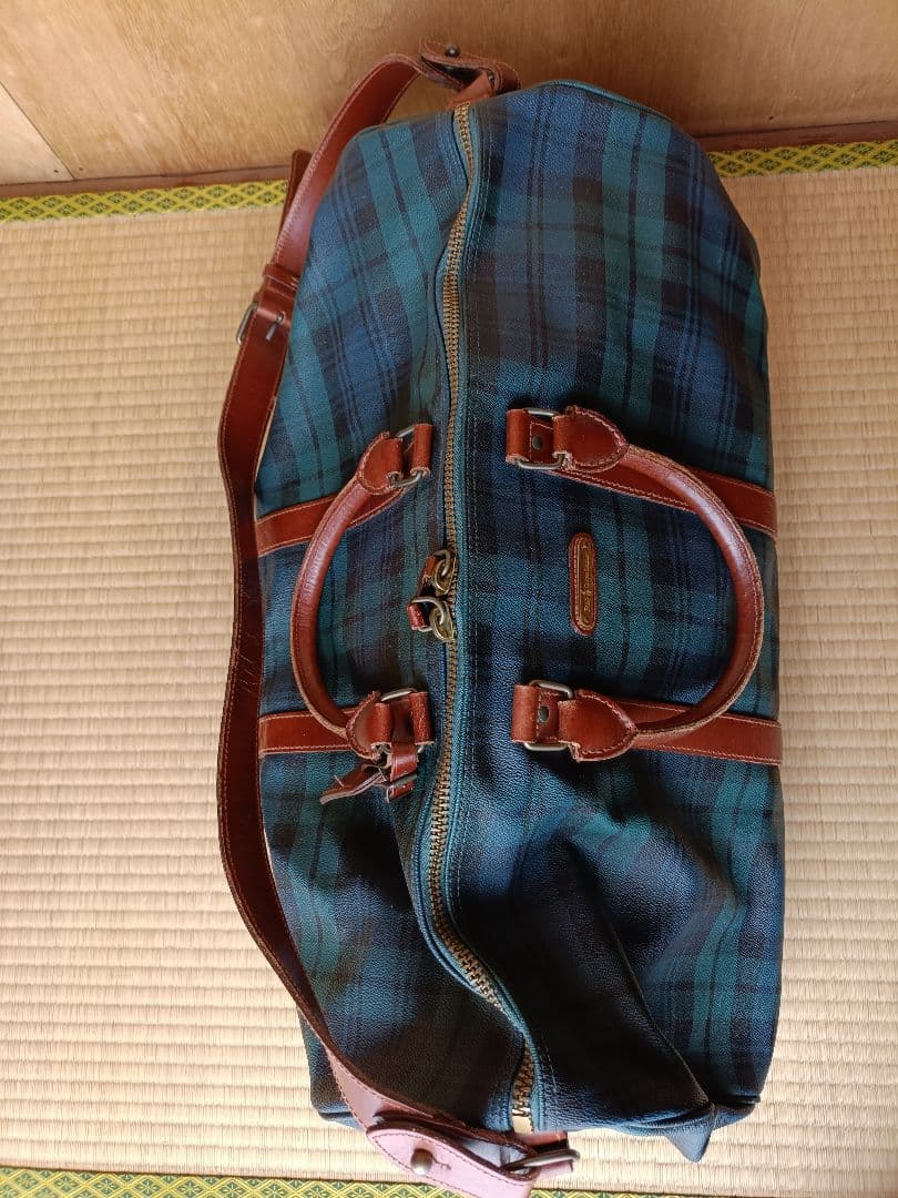 POLO RALPH LAURENタータンチェック ボストンバッグ 大容量