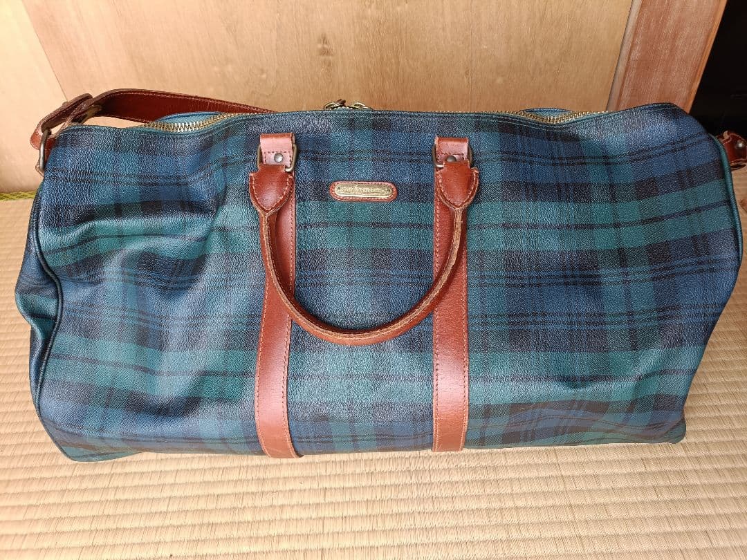 POLO RALPH LAURENタータンチェック ボストンバッグ 大容量