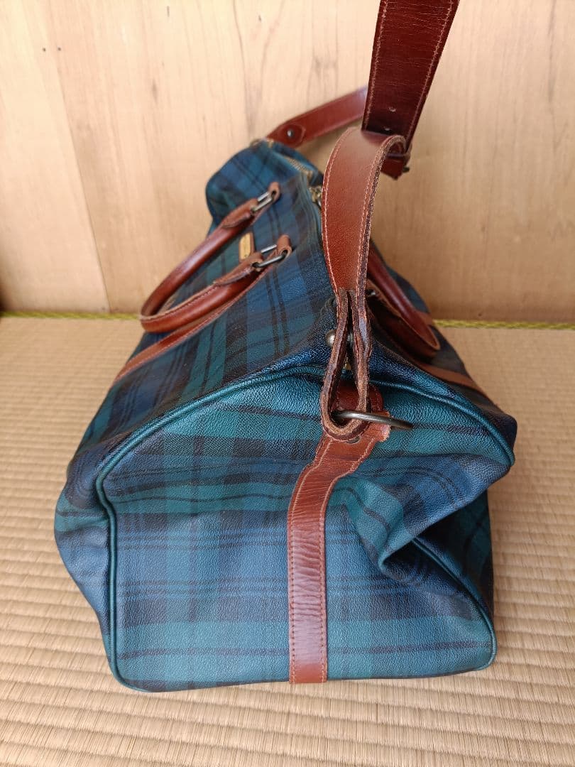 POLO RALPH LAURENタータンチェック ボストンバッグ 大容量