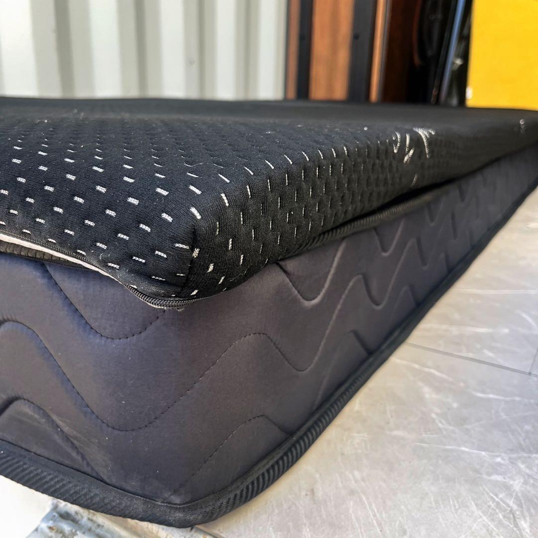 取付無料！ゴクミン プレミアム高反発マットレス&ブラックシングルマットレス