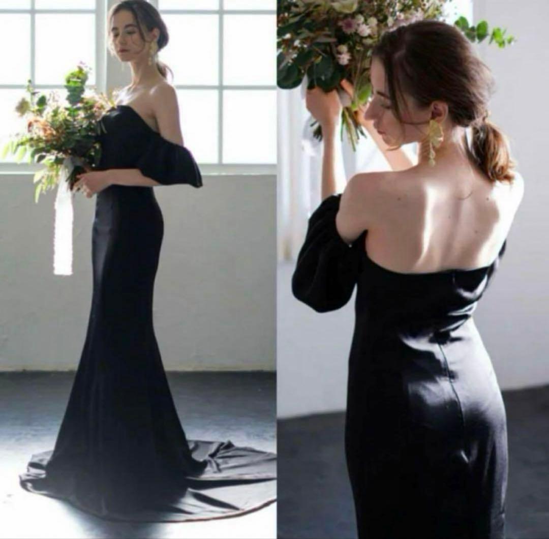 【お値下げ中】ドレスプロダクション　マーメイドドレス　ブラック　S