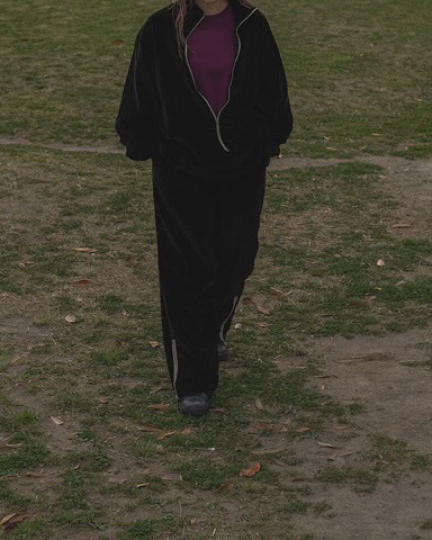 セットアップ　barbell object velveteen top&pt