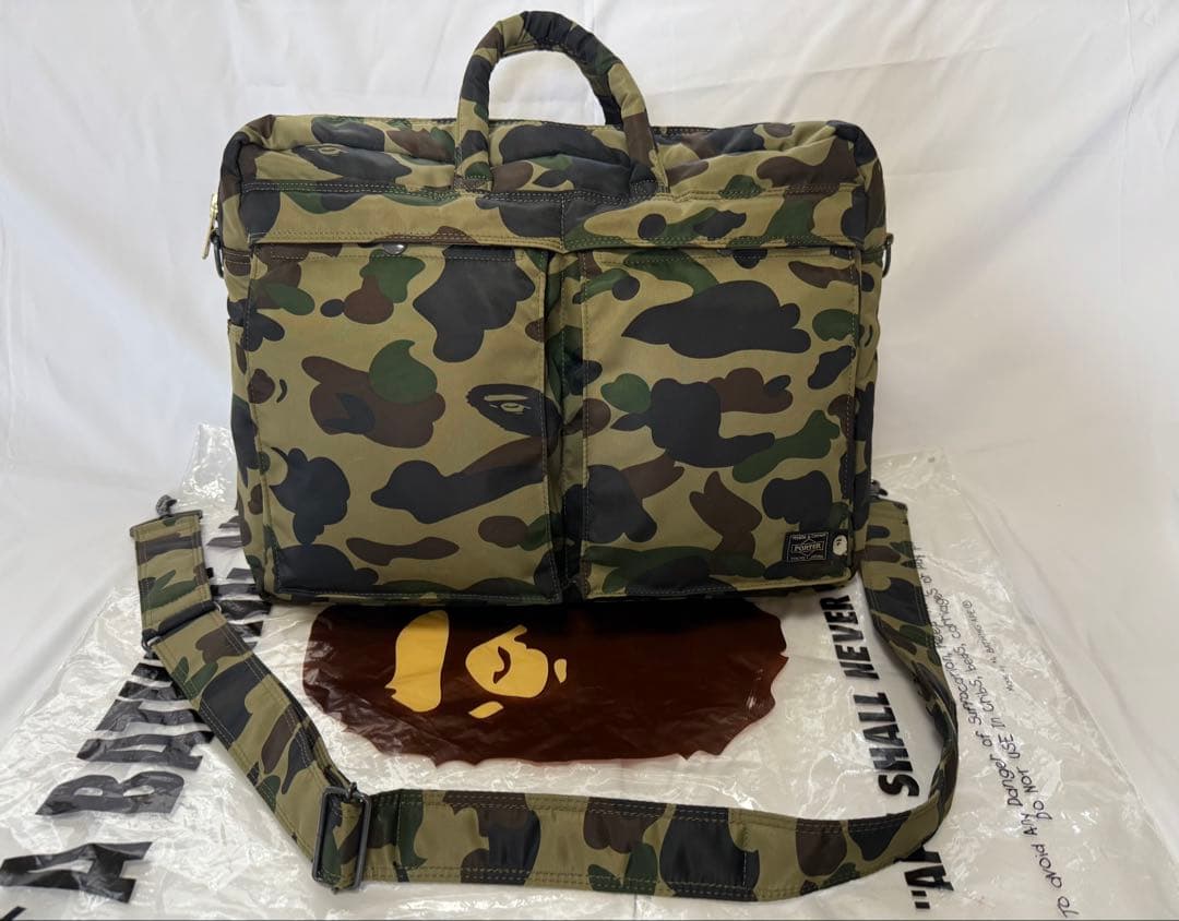 超 激レア 2WAY オーバーナイター バッグ大容量 PORTERコラボ 迷彩柄