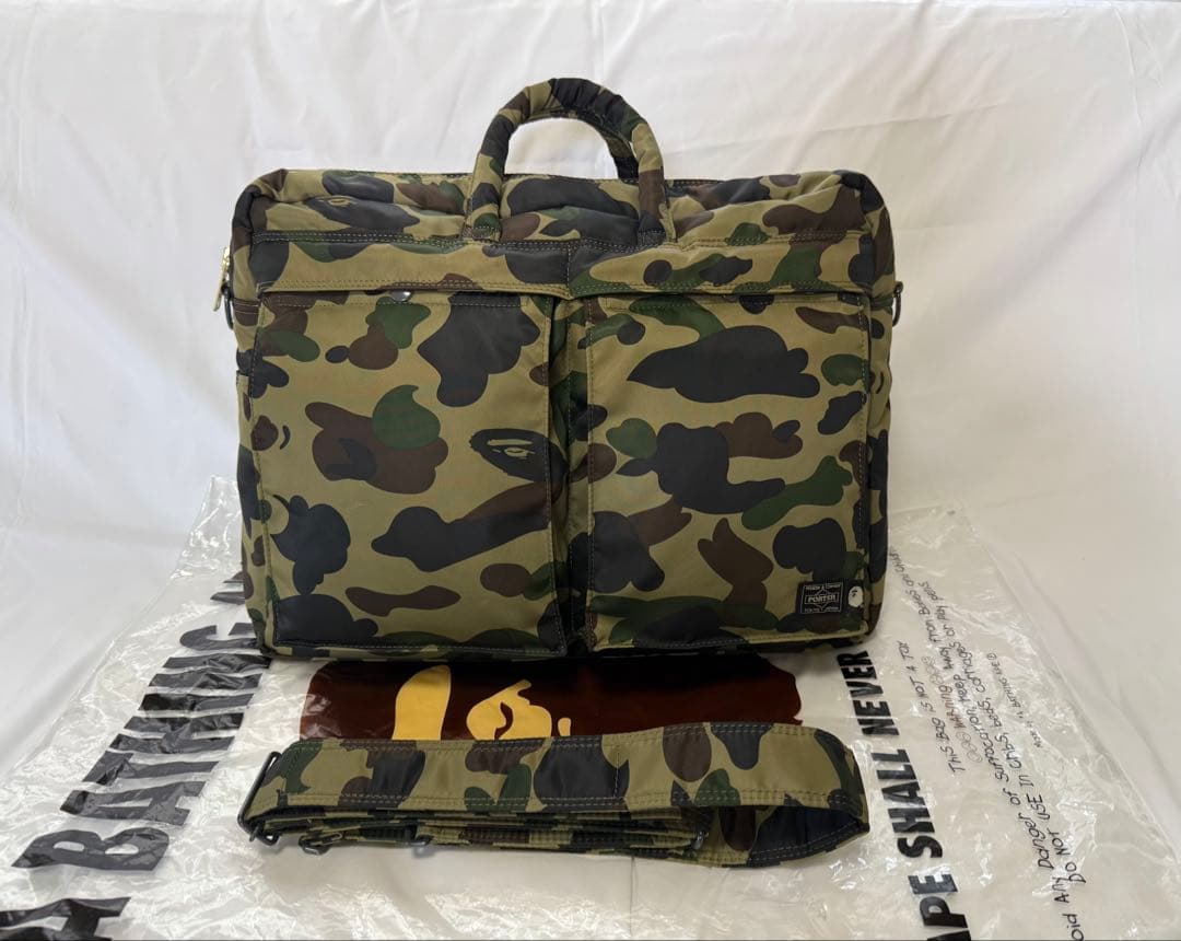 超 激レア 2WAY オーバーナイター バッグ大容量 PORTERコラボ 迷彩柄