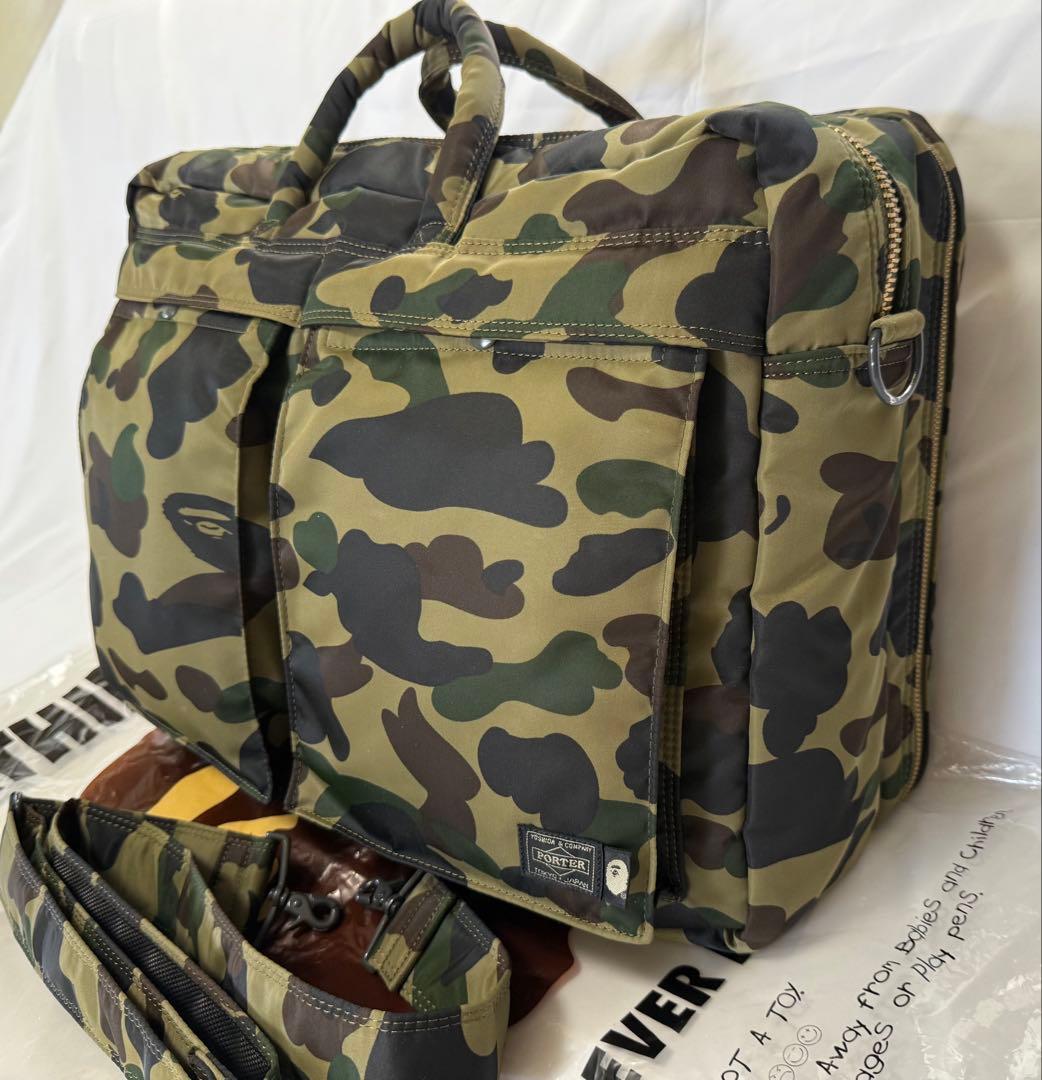 超 激レア 2WAY オーバーナイター バッグ大容量 PORTERコラボ 迷彩柄
