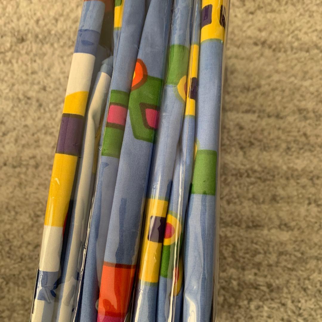 未使用　マリメッコ pikku キッズ　掛けカバー&敷きカバーのセット　車