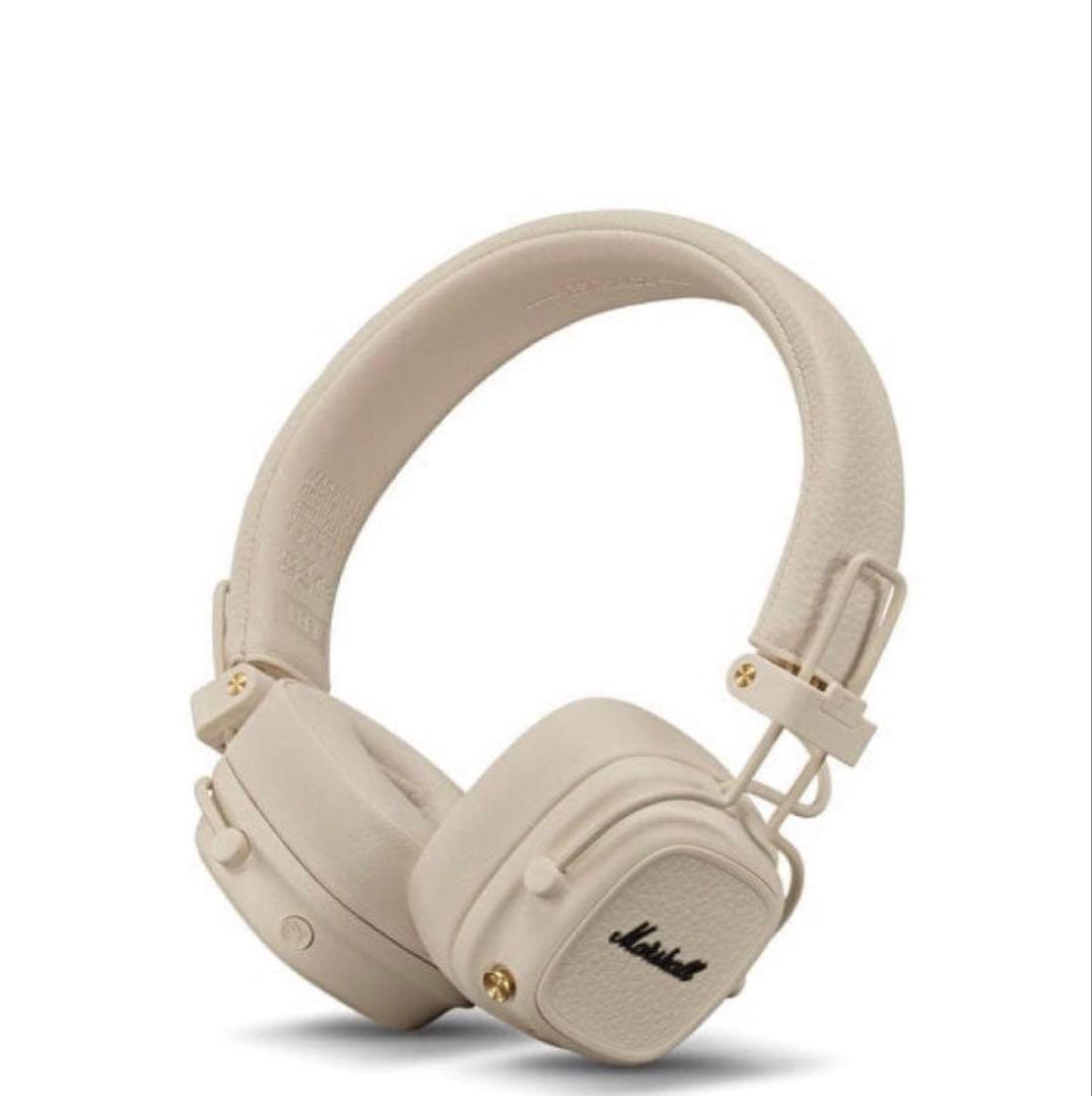 Marshall ワイヤレスオンイヤーヘッドホン Major V クリーム