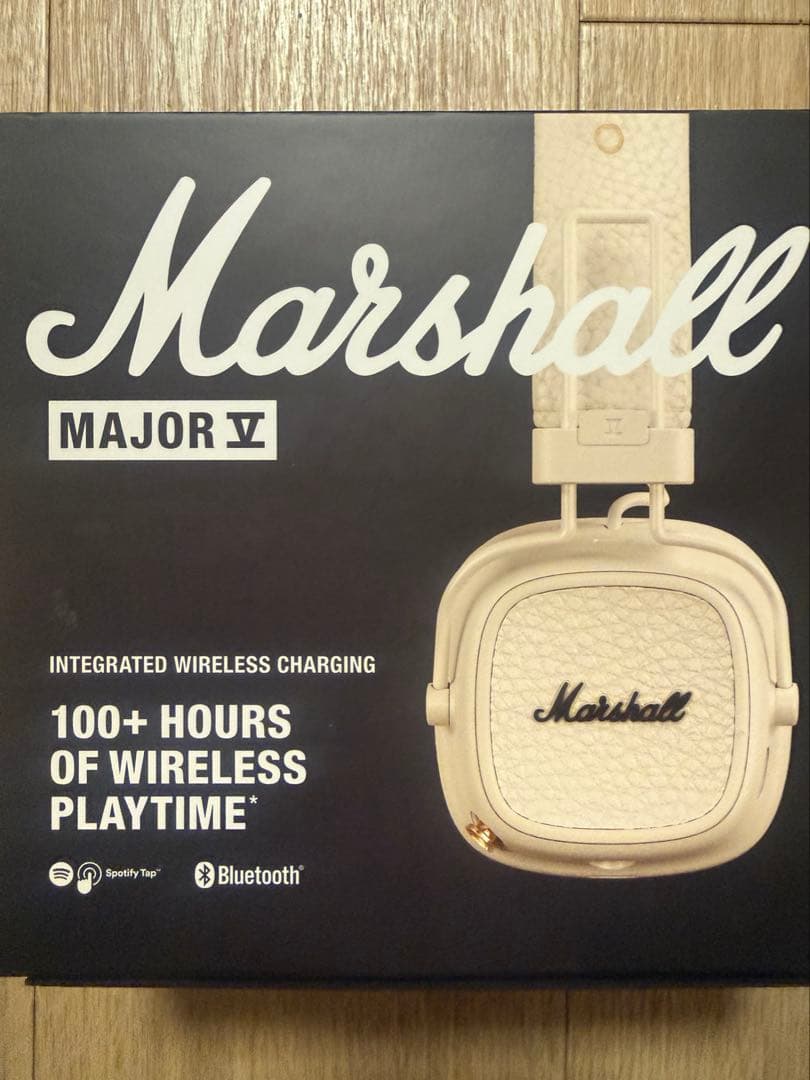 Marshall ワイヤレスオンイヤーヘッドホン Major V クリーム