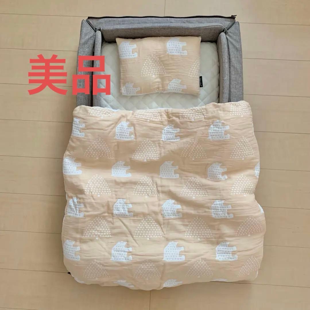 【美品】ファルスカ コンパクトベッド Free メランジブラウン