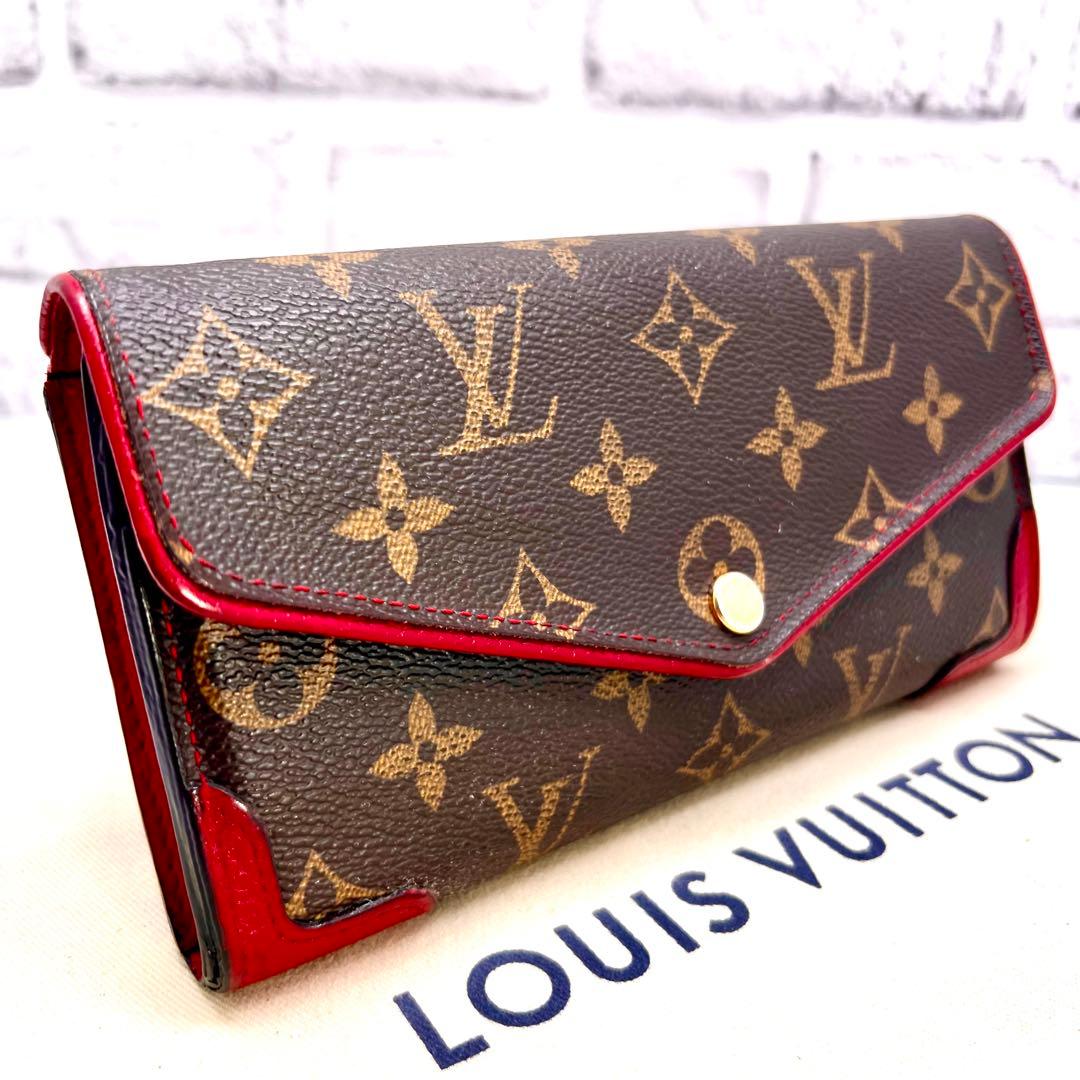ルイヴィトン レティーロ モノグラム 新型ポルトフォイユサラ レッド