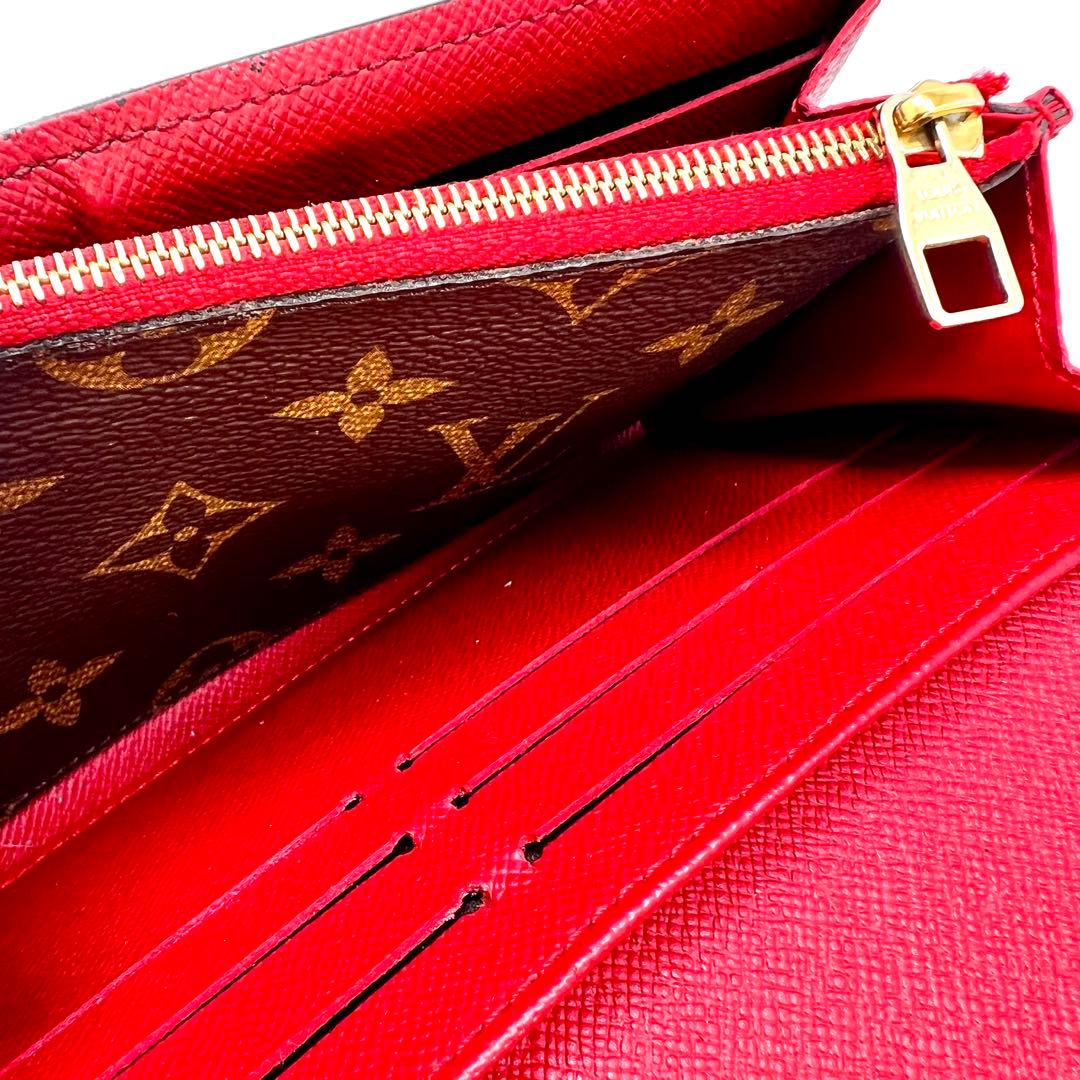 ルイヴィトン レティーロ モノグラム 新型ポルトフォイユサラ レッド