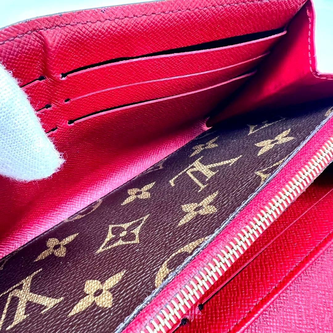 ルイヴィトン レティーロ モノグラム 新型ポルトフォイユサラ レッド