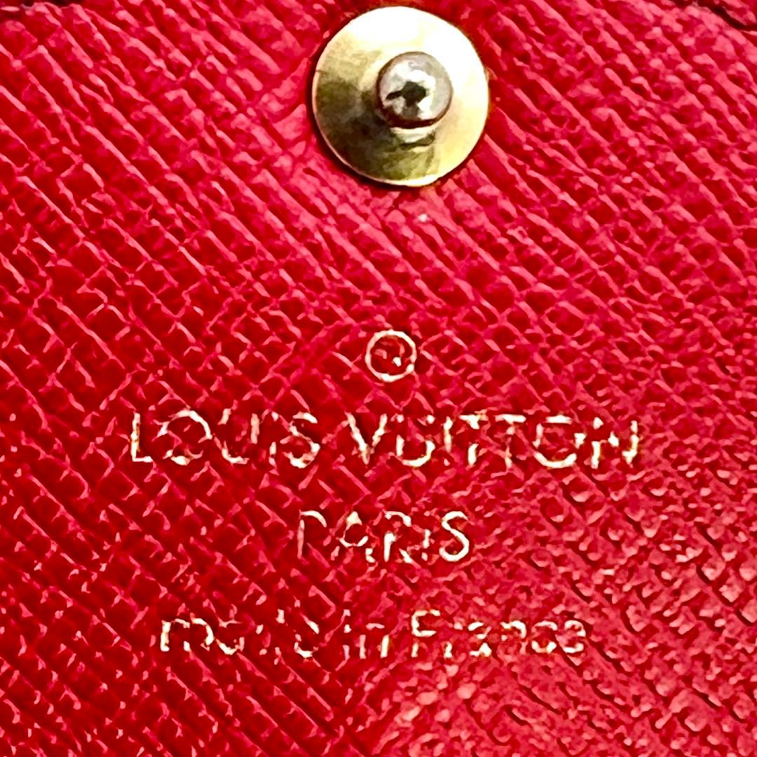 ルイヴィトン レティーロ モノグラム 新型ポルトフォイユサラ レッド