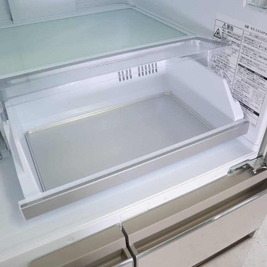 パナソニック 450L 5ドア パーシャル冷蔵庫 NR-E454PX-N