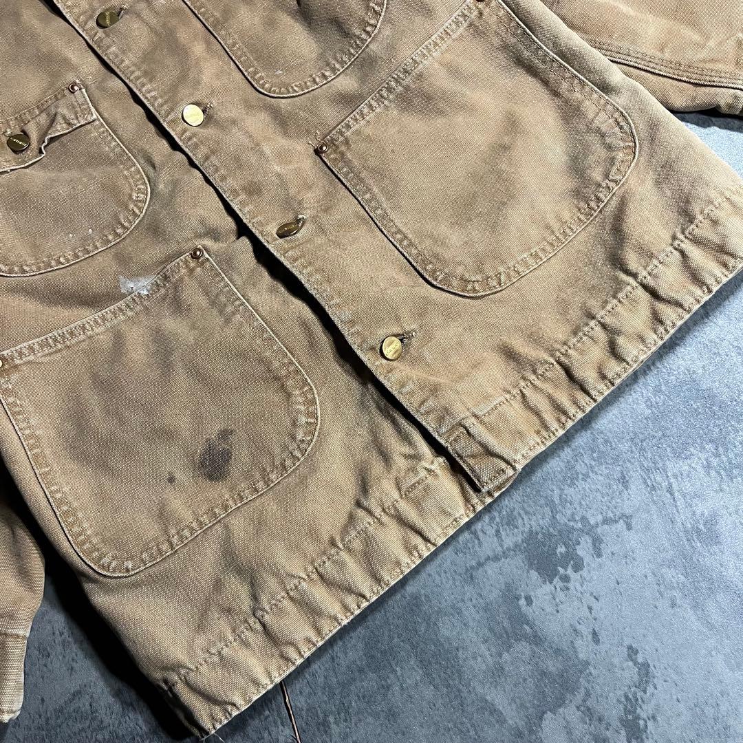 60s vintage Carhartt USA製 チョアコート ブラウン 36