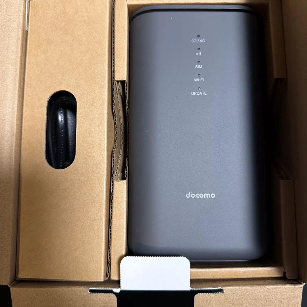 docomo HR02 5G 無線LANルーター ダークグレー