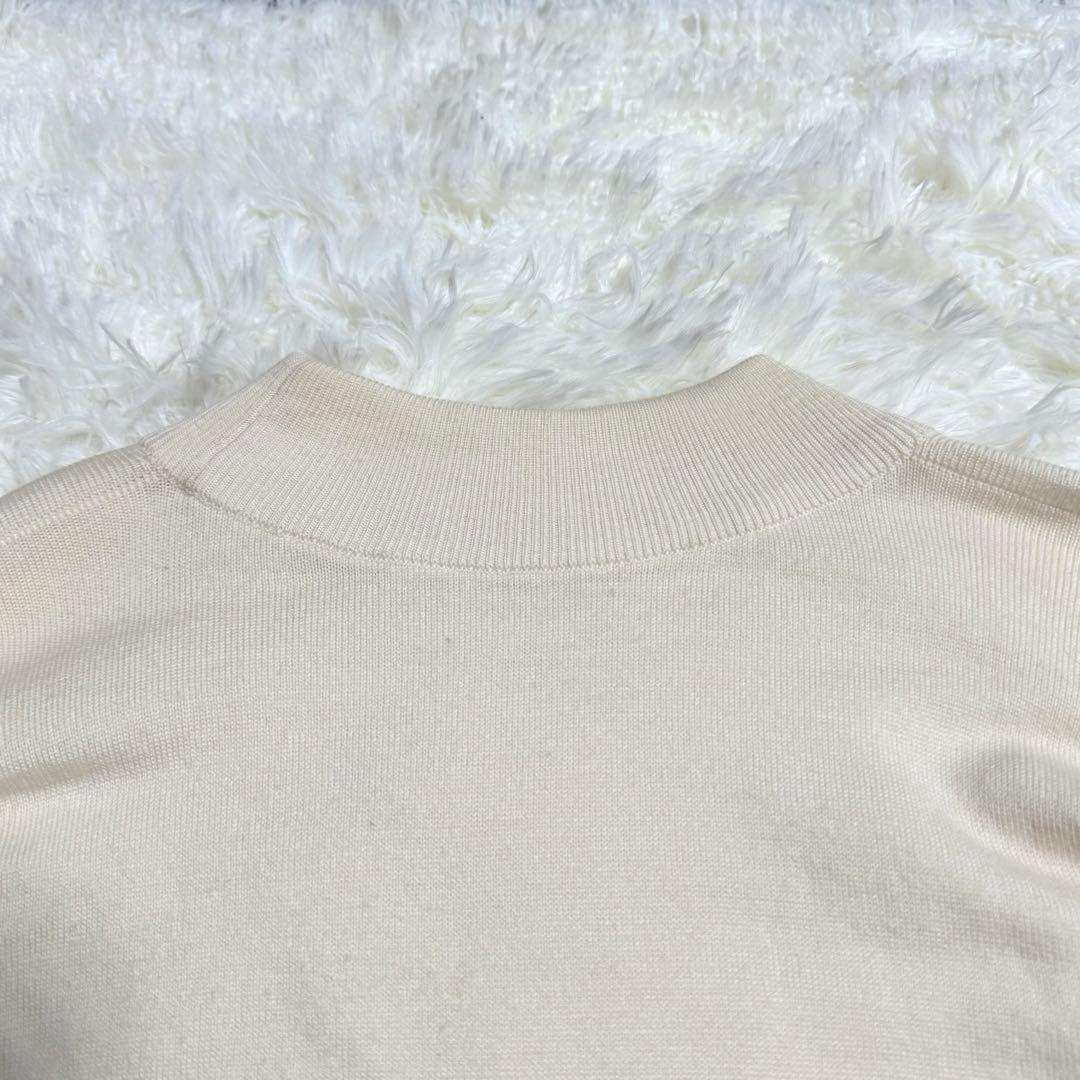 JOHN SMEDLEY メリノウール モックネックニット Mサイズ アイボリー