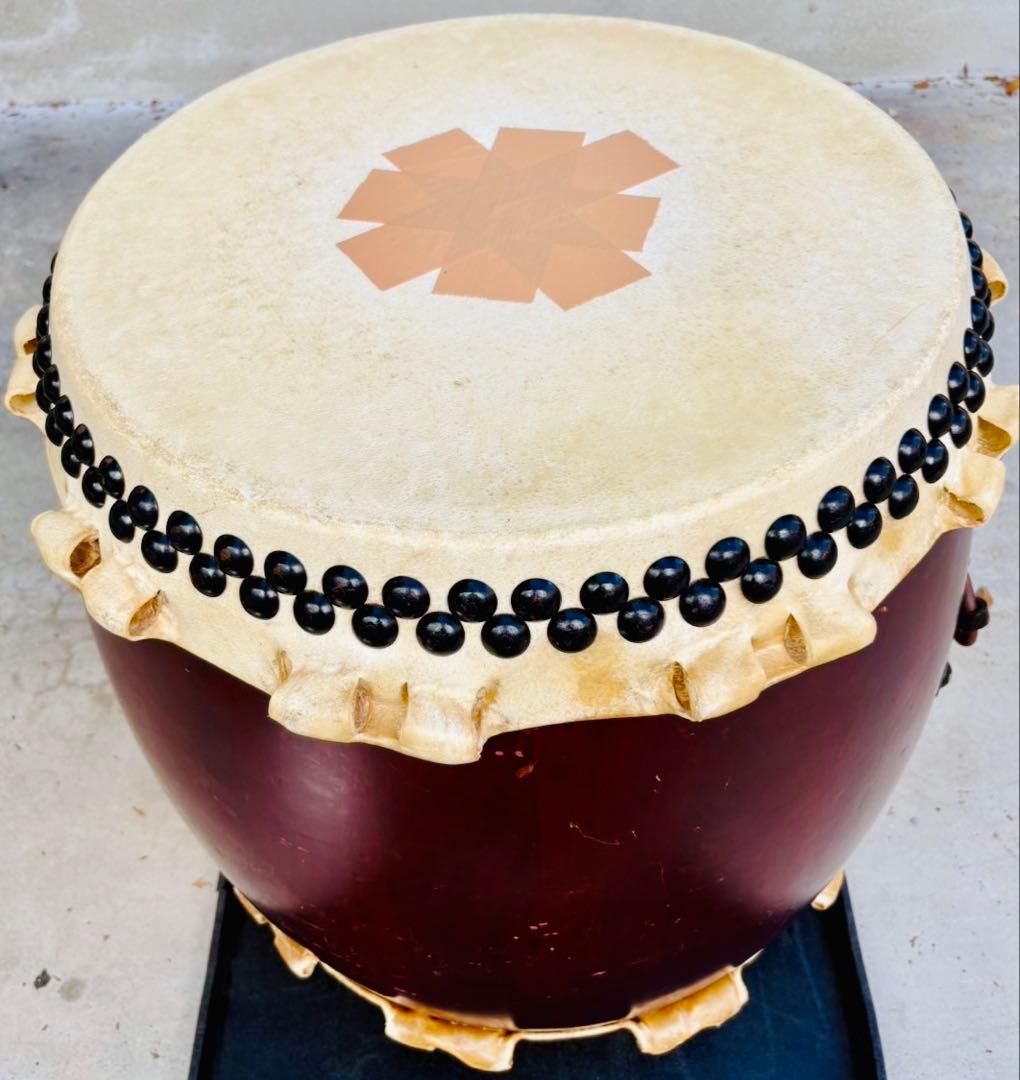 和太鼓 長胴 直径約45cm （約 1.5 尺） 練習用として十分使用可です!