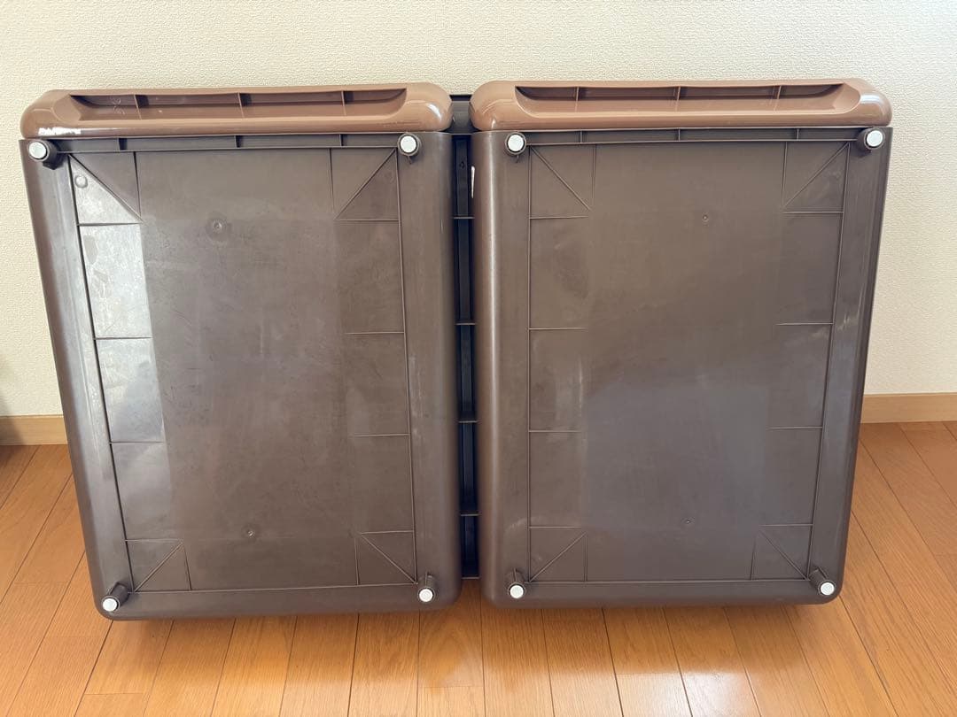 マルカン　うさぎカンタンお掃除ケージ ワイドB キャスター付き　ブラウン