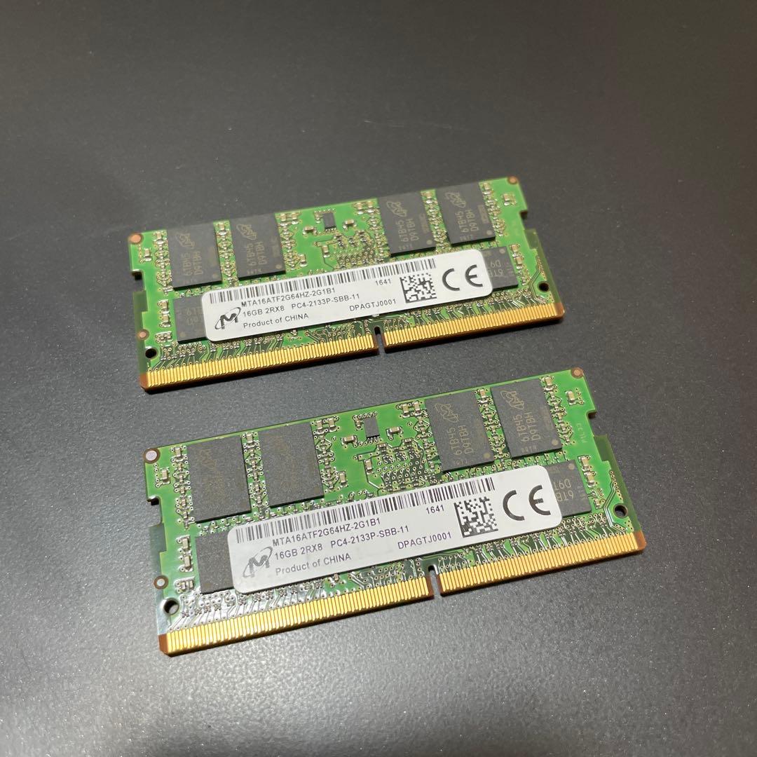 Micron PC4-2133p 16GB×2＝32GB
