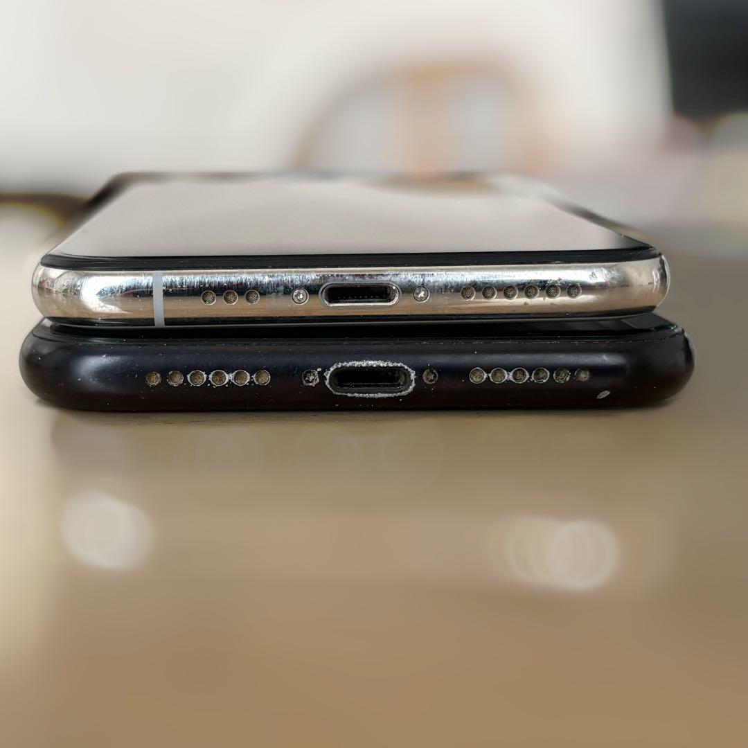 iPhone 本体 XS シルバー XR ブラック 64GB 2台セット