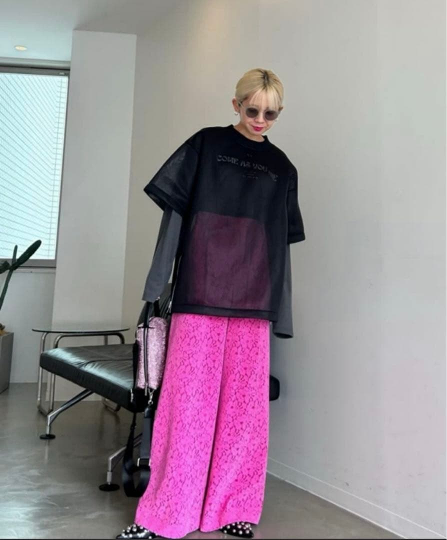 MAISON SPECIAL メゾンスペシャル　フロッキー レース パンツ