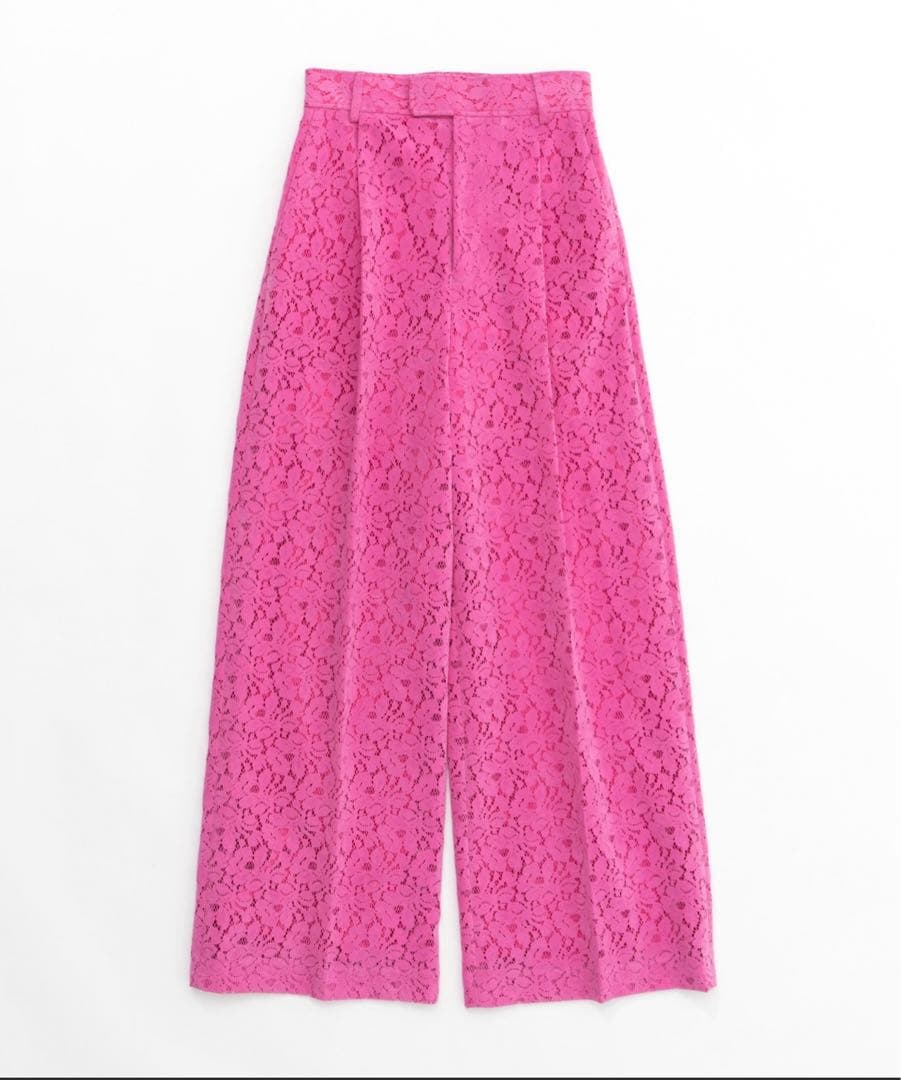 MAISON SPECIAL メゾンスペシャル　フロッキー レース パンツ