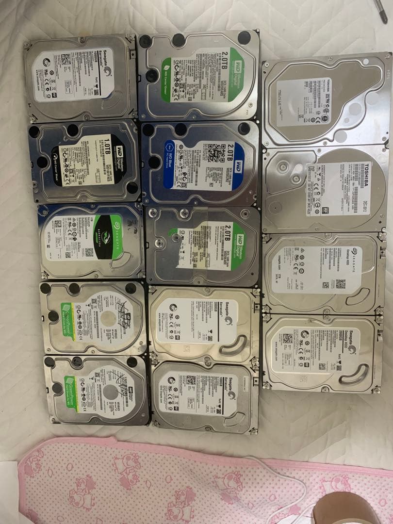 HDD 3.5インチ 2TB×8台 1TB×6台 ジャンク まとめ売り