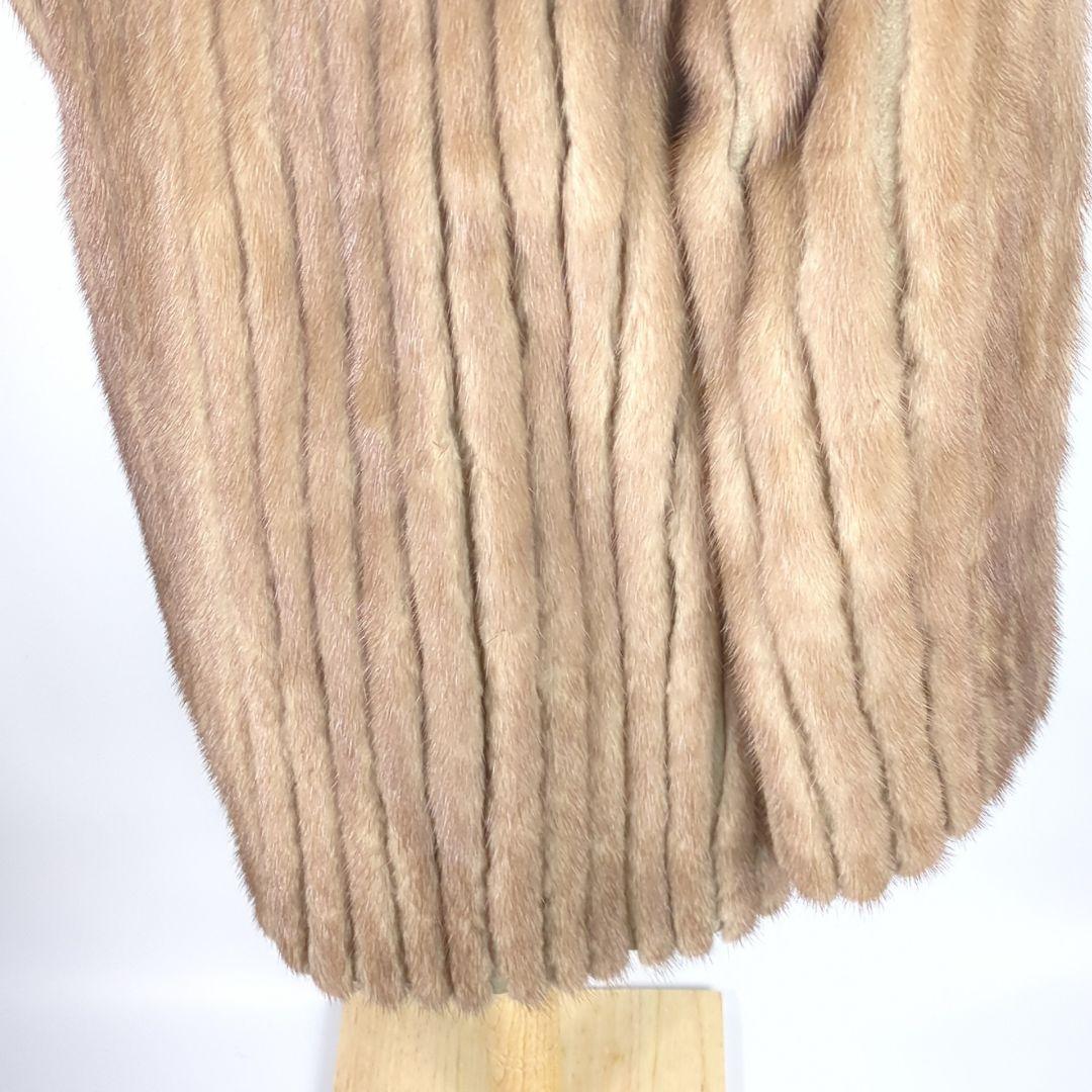 SAGA MINK サガミンク 金サガ 毛皮 ベージュ 毛皮コート 高級品 美品