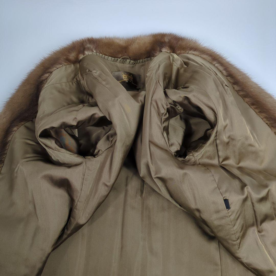 SAGA MINK サガミンク 金サガ 毛皮 ベージュ 毛皮コート 高級品 美品