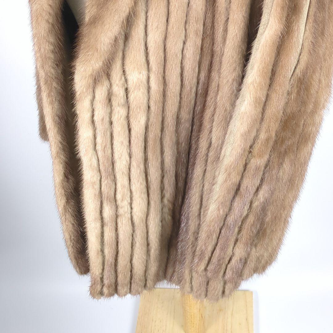 SAGA MINK サガミンク 金サガ 毛皮 ベージュ 毛皮コート 高級品 美品