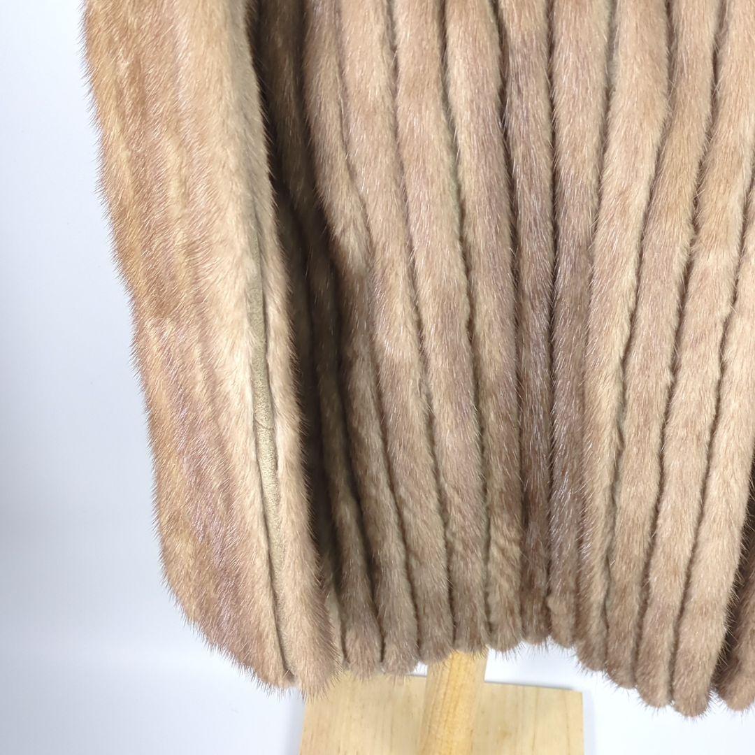 SAGA MINK サガミンク 金サガ 毛皮 ベージュ 毛皮コート 高級品 美品