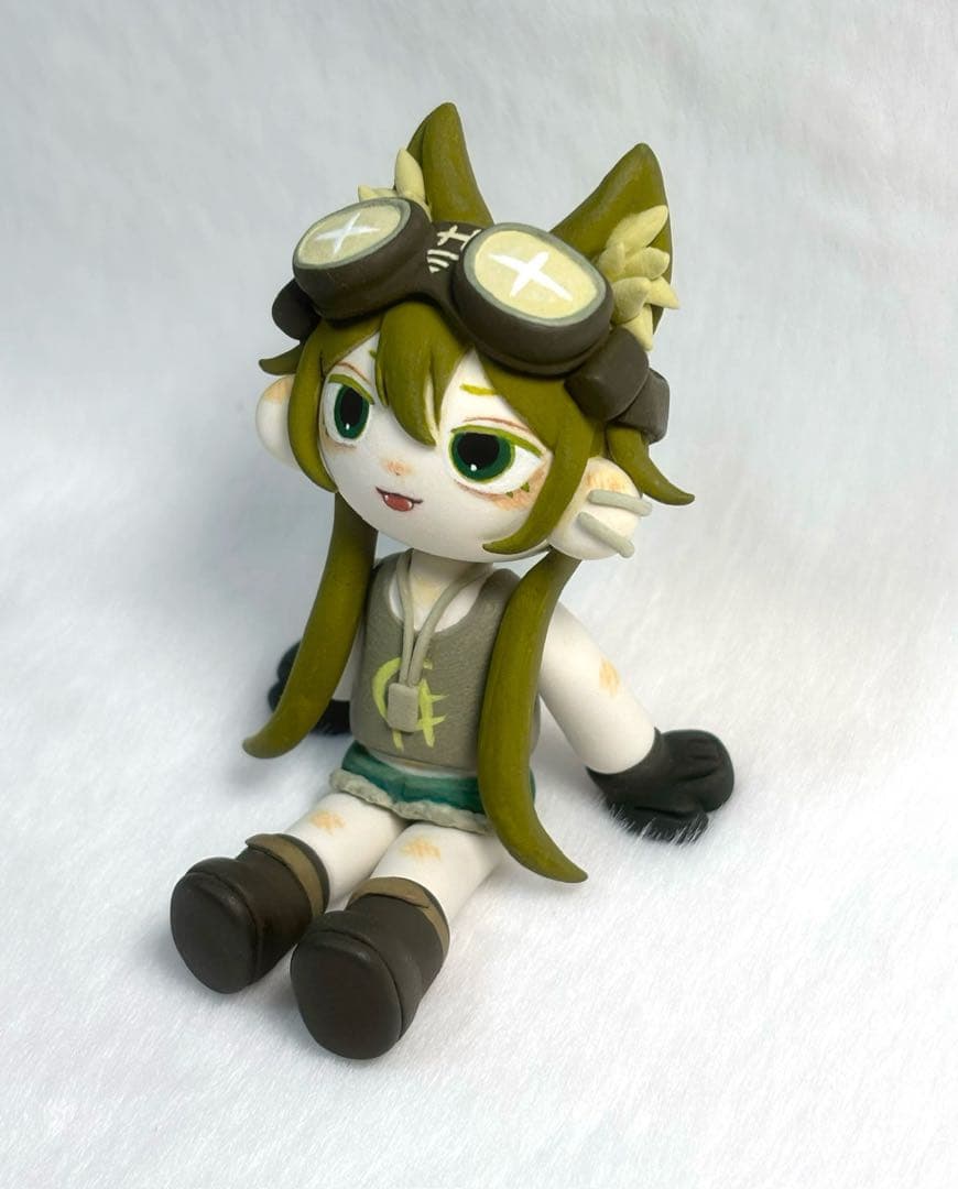 粘土フィギュア　ハンドメイド　スチームパンク　人形