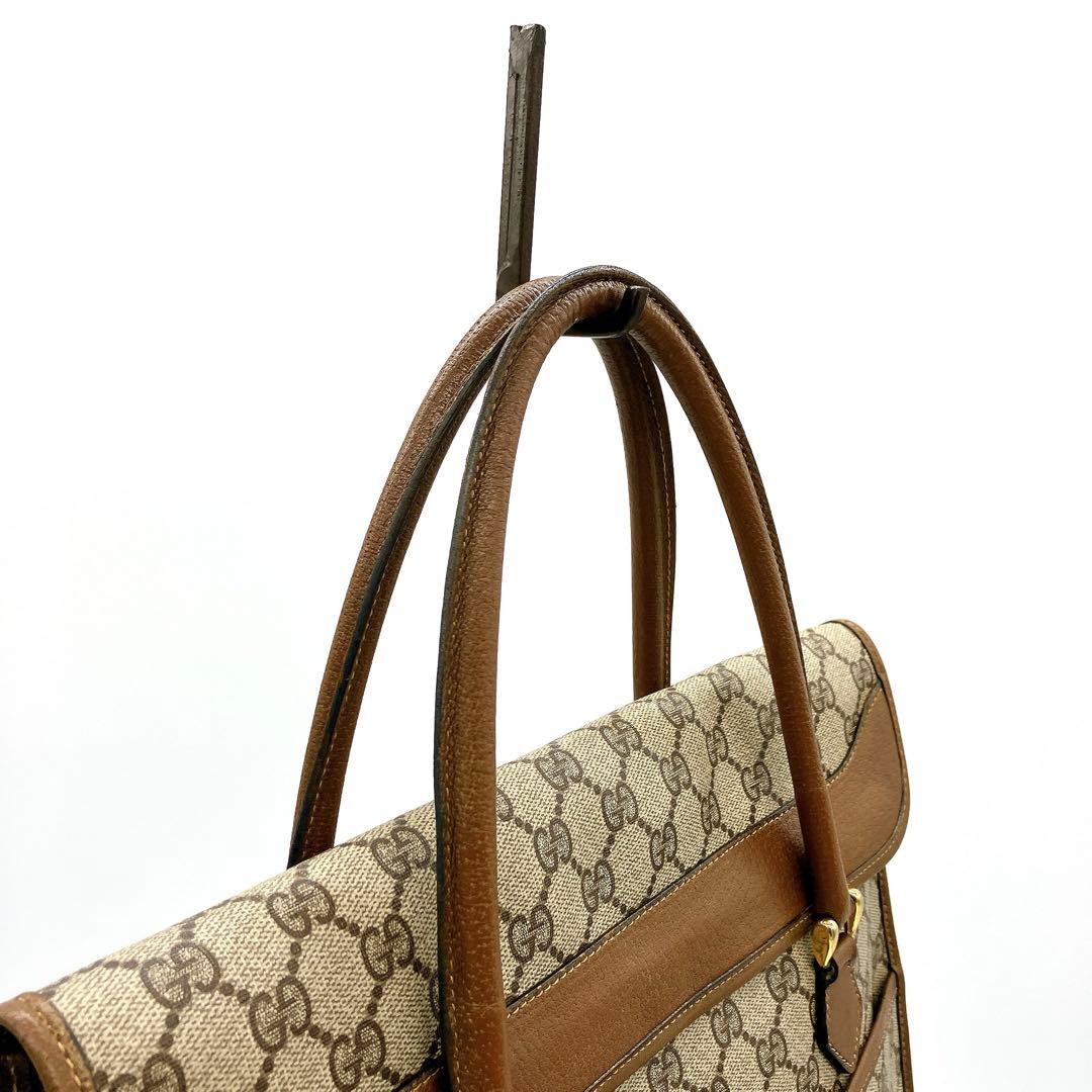 希少【OLD GUCCI】ビジネスバッグ　GGスプリーム　シェリーライン　A4