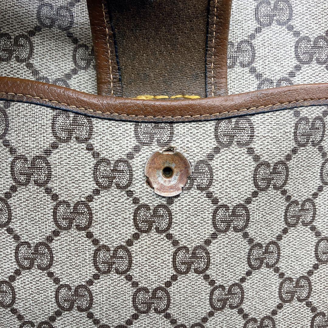希少【OLD GUCCI】ビジネスバッグ　GGスプリーム　シェリーライン　A4
