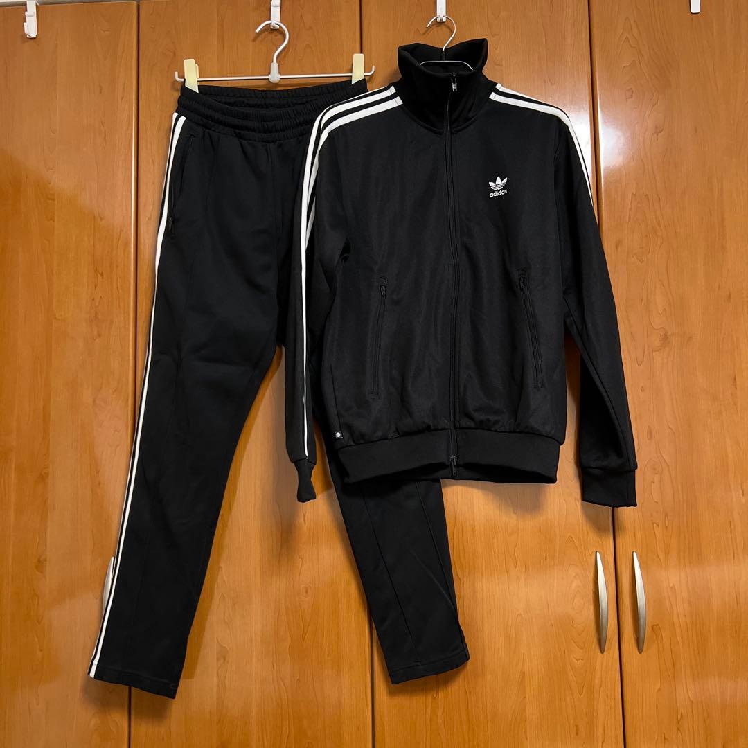 adidas ベッケンバウアー ブラック上下セット　M