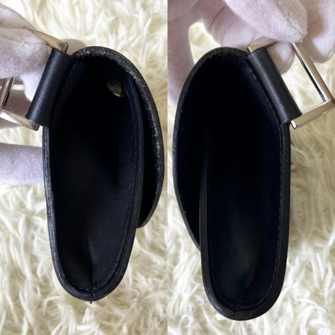 【希少型】COS レザー ベルトバッグ ブラック