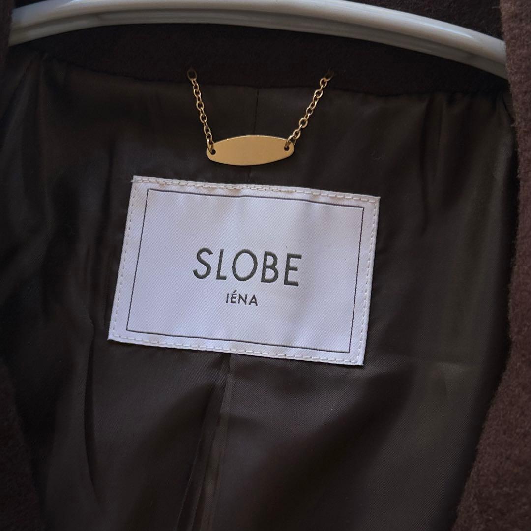 SLOBE IENA メルトンビックPコート ウール ブラウン 2022AW