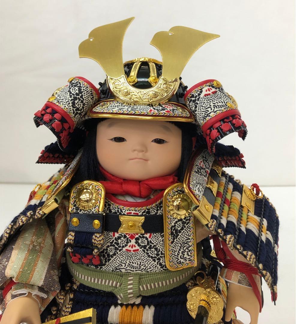 値下げしました五月人形　大将人形　鉄平　松崎幸一光作　おぼこ大将