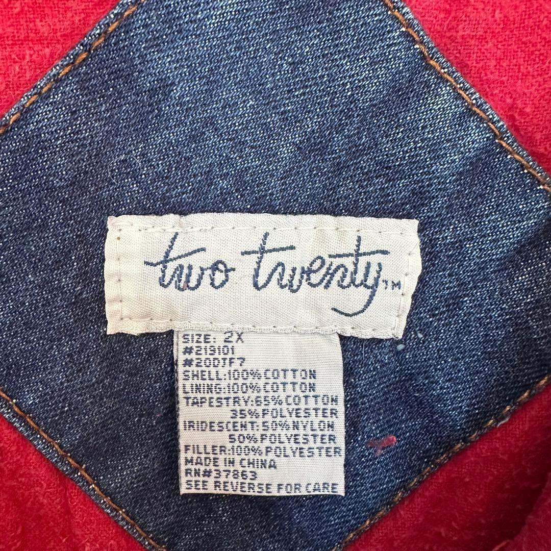 V561【TWO TWENTY】デニムジャケット【メンズ2XL】インディゴ