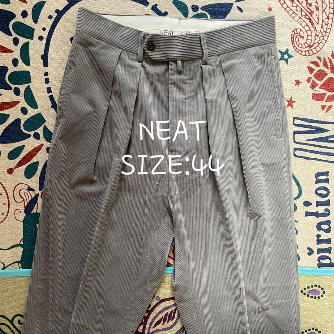 【美品】NEAT コーデュロイ　ワイドテーパード 44