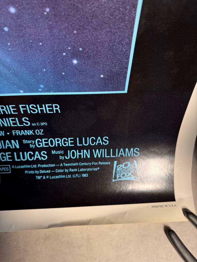 STAR WARS RETURN OF THE JEDI ポスター 1983年