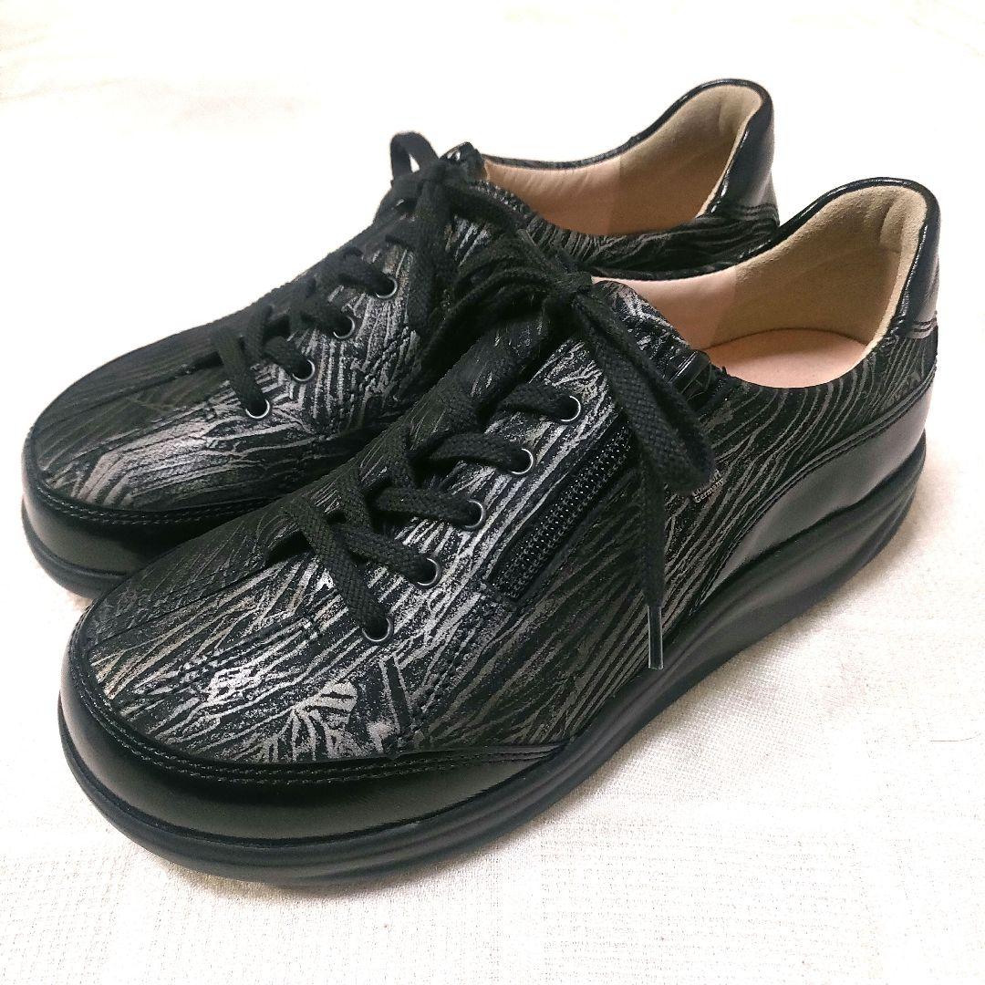 【未使用品】ドイツ製 フィンコンフォート レザー コンフォートシューズ