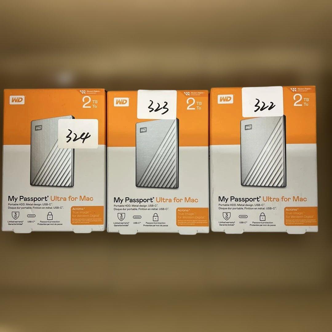 るいさん専用ウエスタンデジタルWD HDD Mac用Mac 2TB x3点