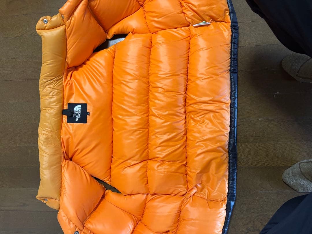 THE NORTH FACE ダウンベスト M ブラック/オレンジ