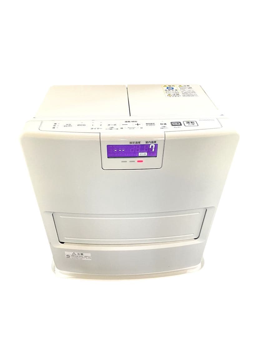 CORONA 石油ファンヒーター ホワイト 強制通気形開放式石油ストーブ