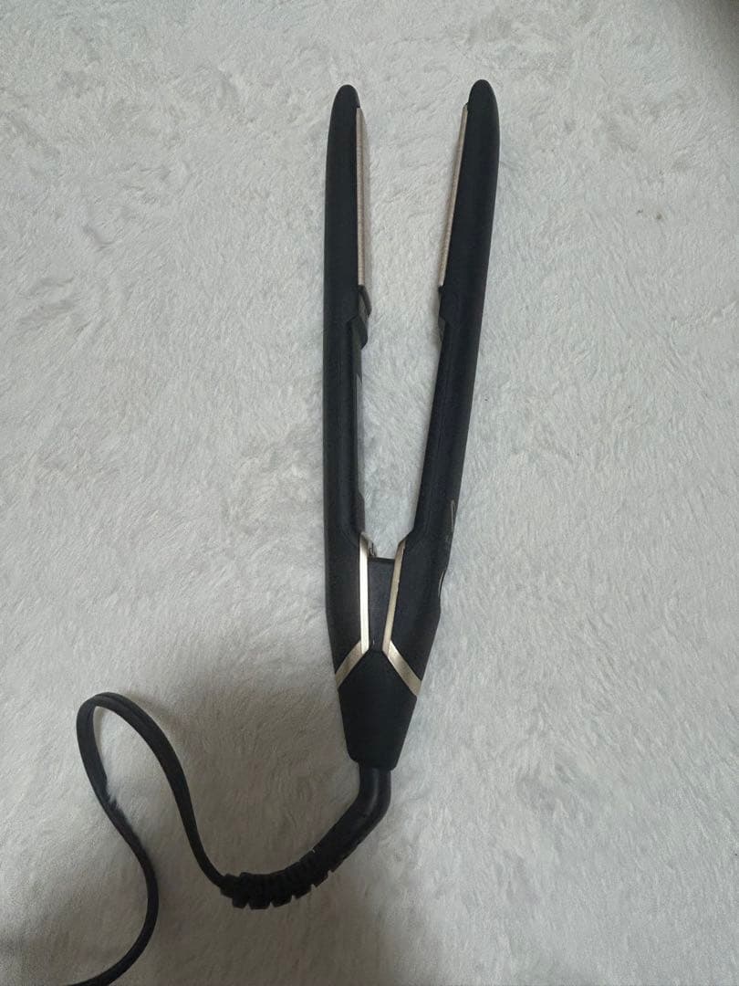 ブラック ストレートヘアアイロン絹女