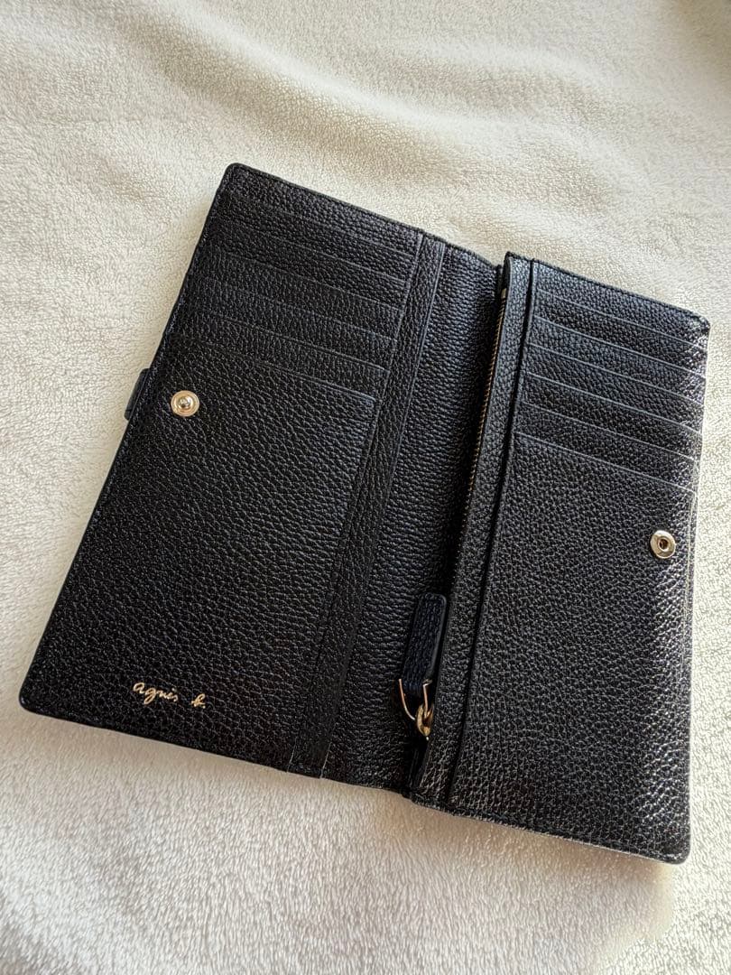 agnès b. 黒 長財布